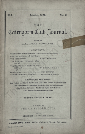 The Cairngorm Club Journal No 8 cover
